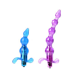TPE Beads Anal Sex Toys เครื่องสั่นนวดต่อมลูกหมากอ่อน 1 การสั่นสะเทือนความเร็ว